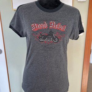 Harley Davidson Crystal Road Rebel T Shirt Size L